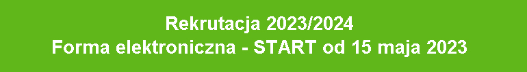 Baner rekrutacja 2023 2024