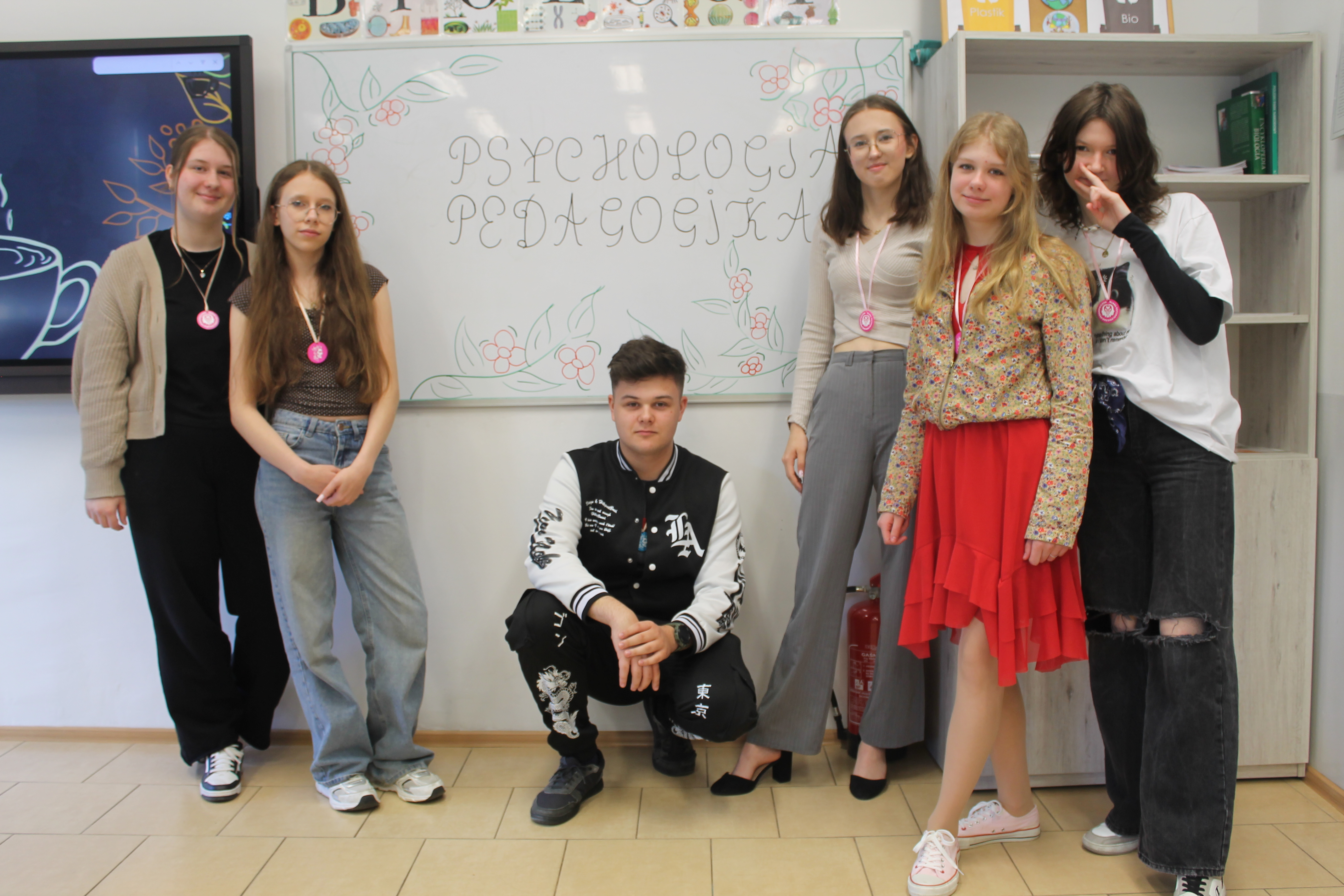 Uczniowie klasy pedagogiczno-psychologicznej