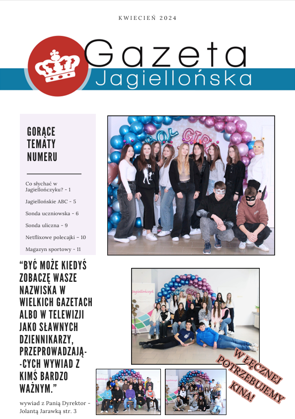 Gazetka szkolna kwiecień 2024