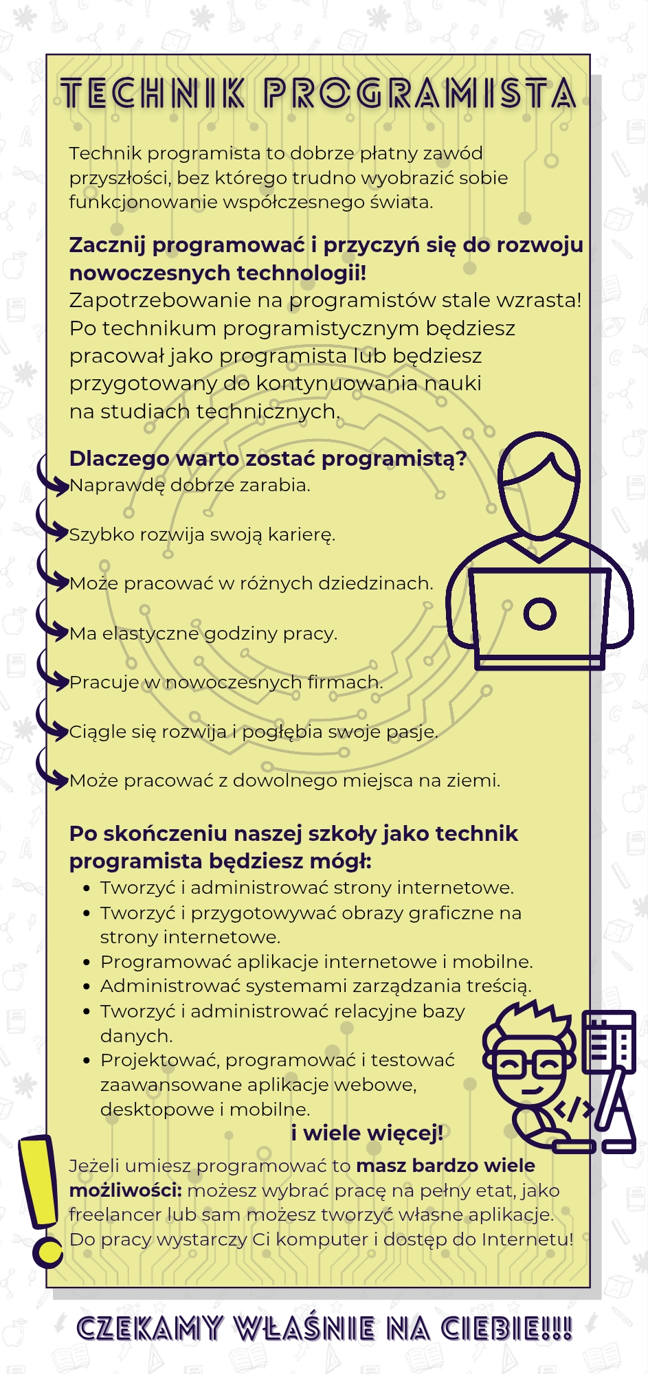 Ulotka - Technik programista